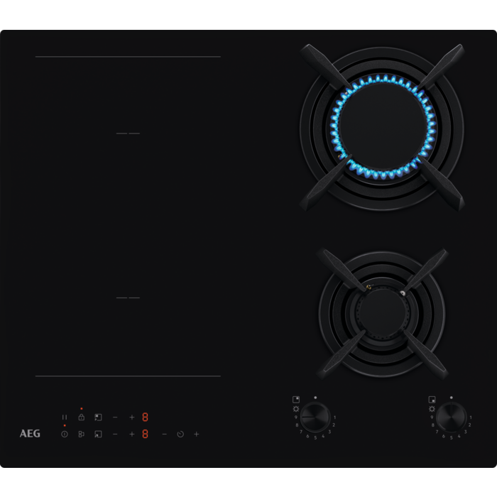 kombineeritud induktsioonpliidiplaat 60 cm 8000 Seeria "Mix Gas - Induction"